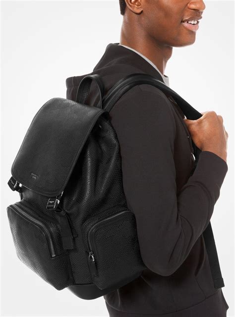 michael kors backpack male|michael kors men's leather backpack.